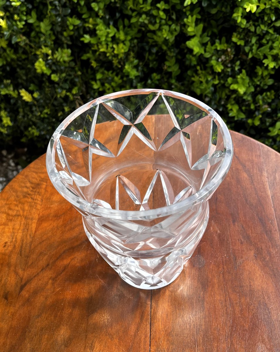 Vase en cristal de Baccarat, 20ème siècle.-photo-2