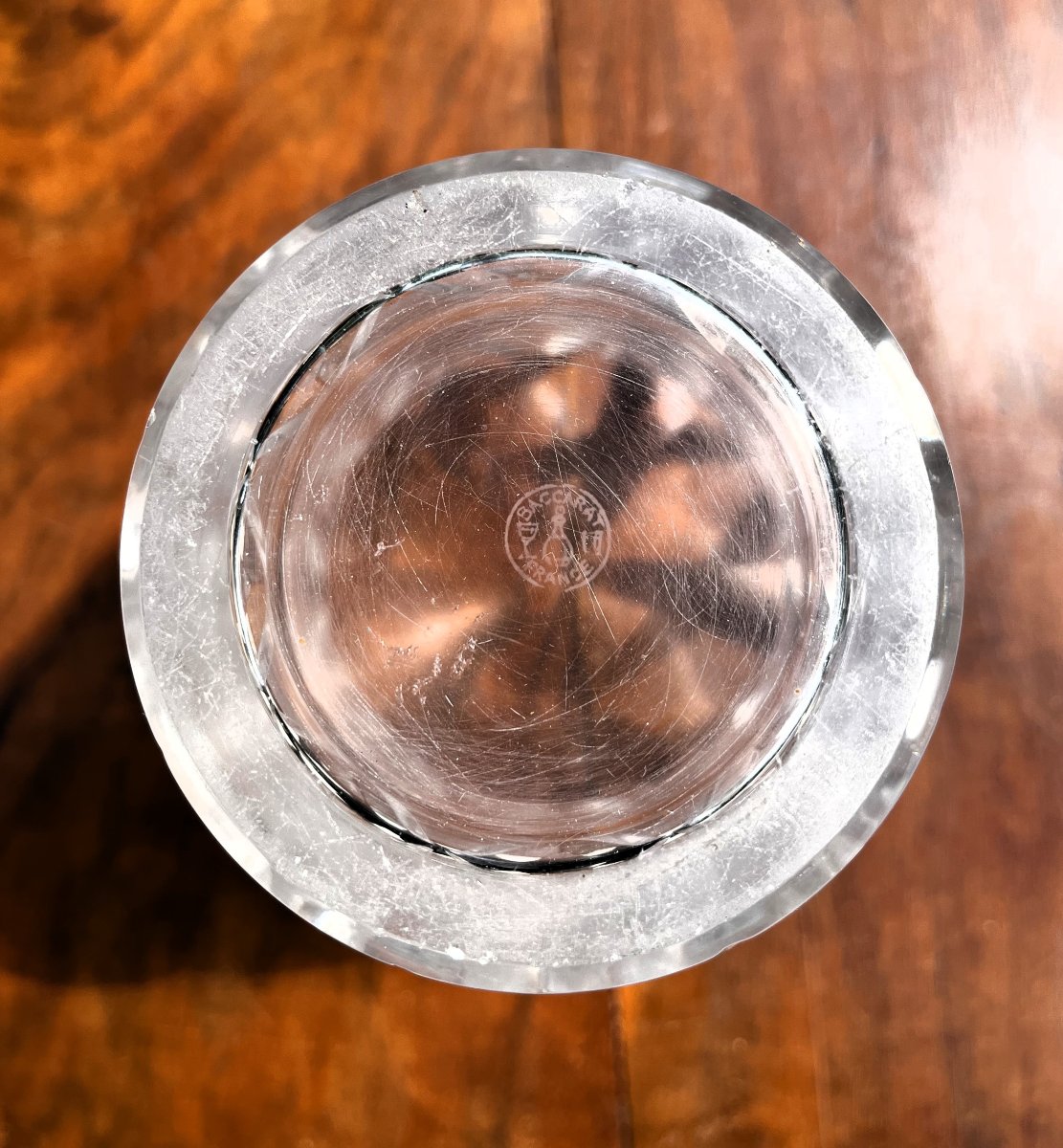 Vase en cristal de Baccarat, 20ème siècle.-photo-3