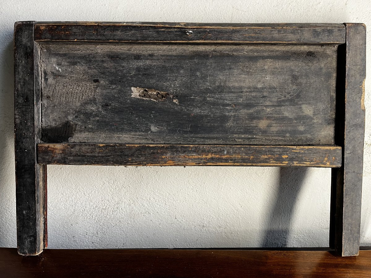 Panneau de meuble en bois sculpté, Chine. -photo-3