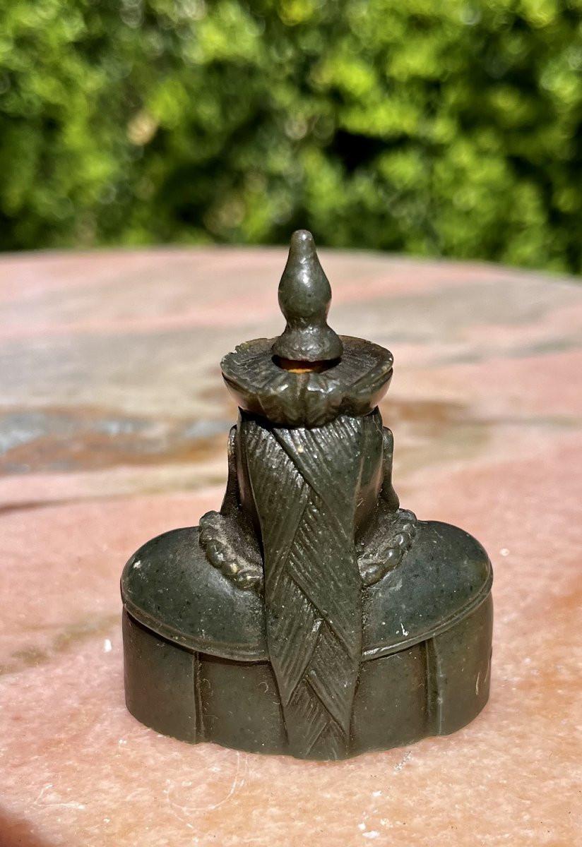 Hard Stone Snuffbox, Or Opium Pot, China, 19th Century.-photo-2