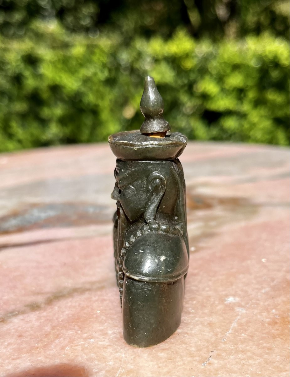 Hard Stone Snuffbox, Or Opium Pot, China, 19th Century.-photo-4