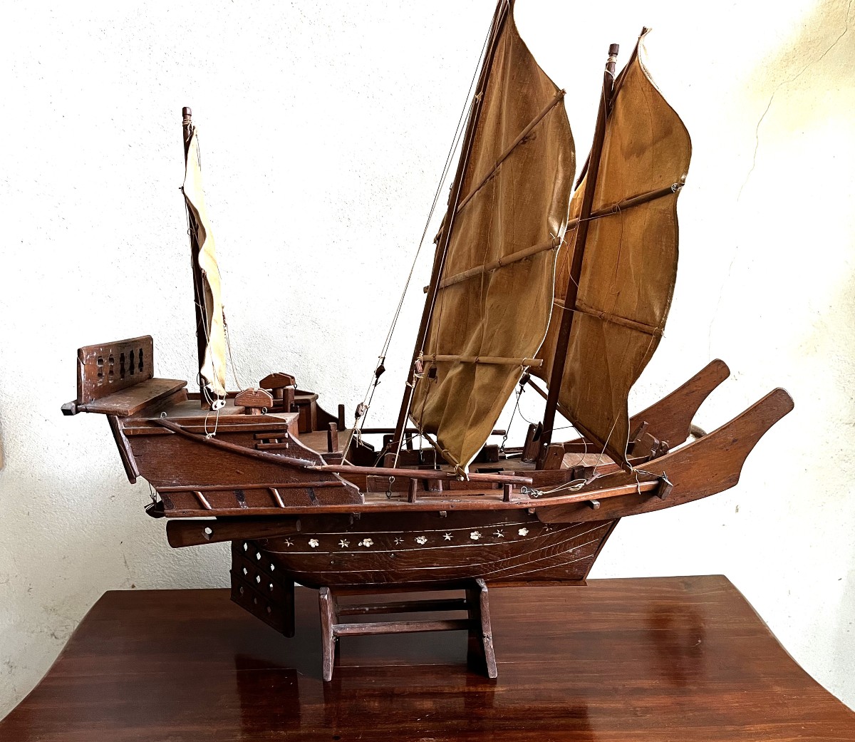 Model Of A Chinese Junk, Hong Kong, Late 19th Or Early 20th Century