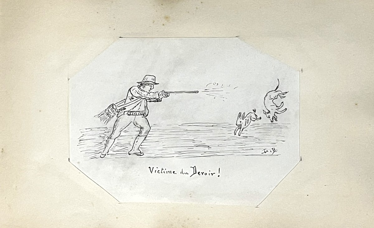 Album de dessins de Louis Bridier, 19ème siècle-photo-3