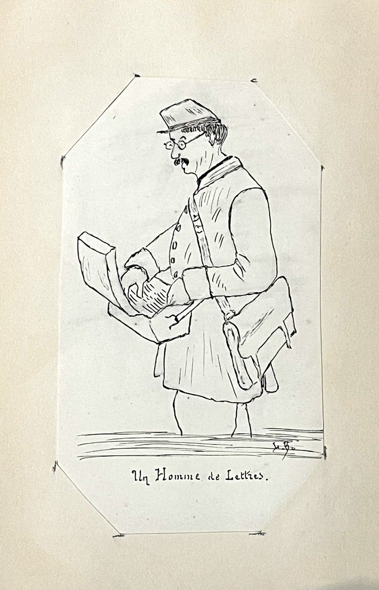 Album de dessins de Louis Bridier, 19ème siècle-photo-4