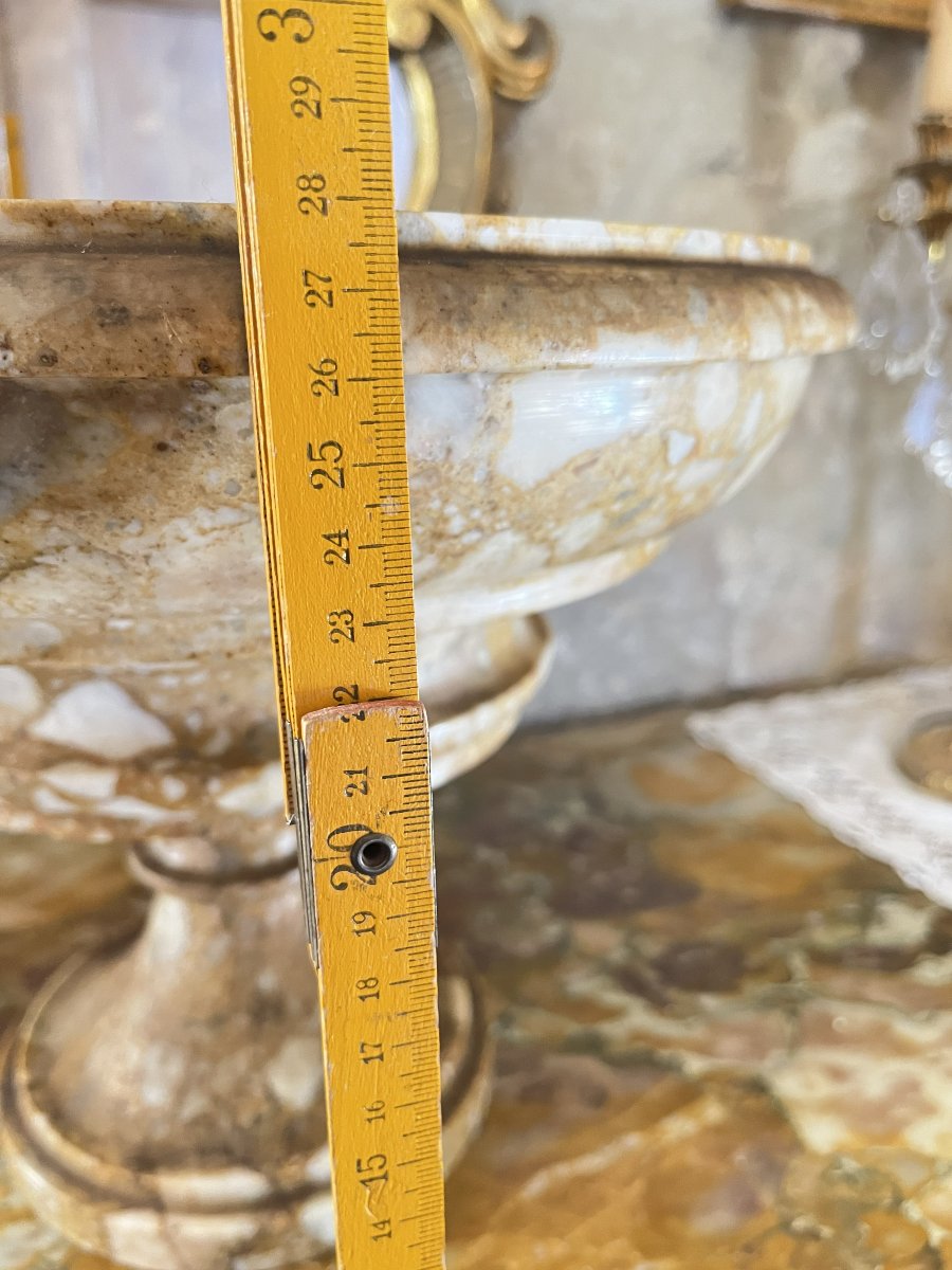 Coupe en marbre jaune de Sienne-photo-2