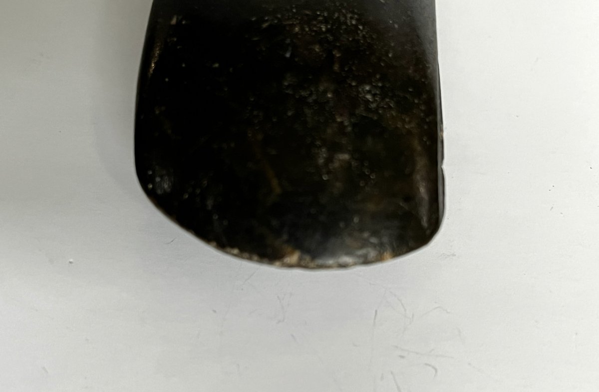 Collection de 4 haches en pierres polies, Néolithique.-photo-2