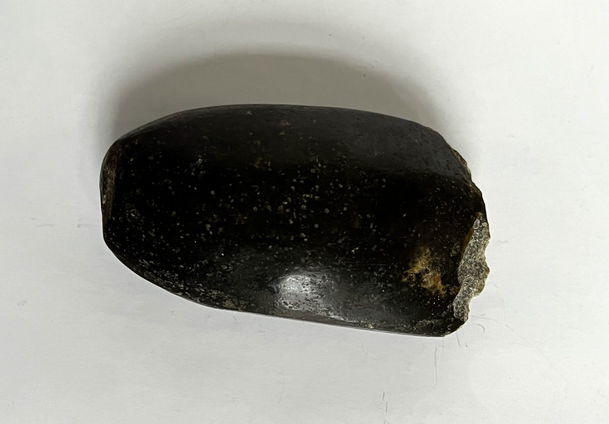 Collection de 4 haches en pierres polies, Néolithique.-photo-5