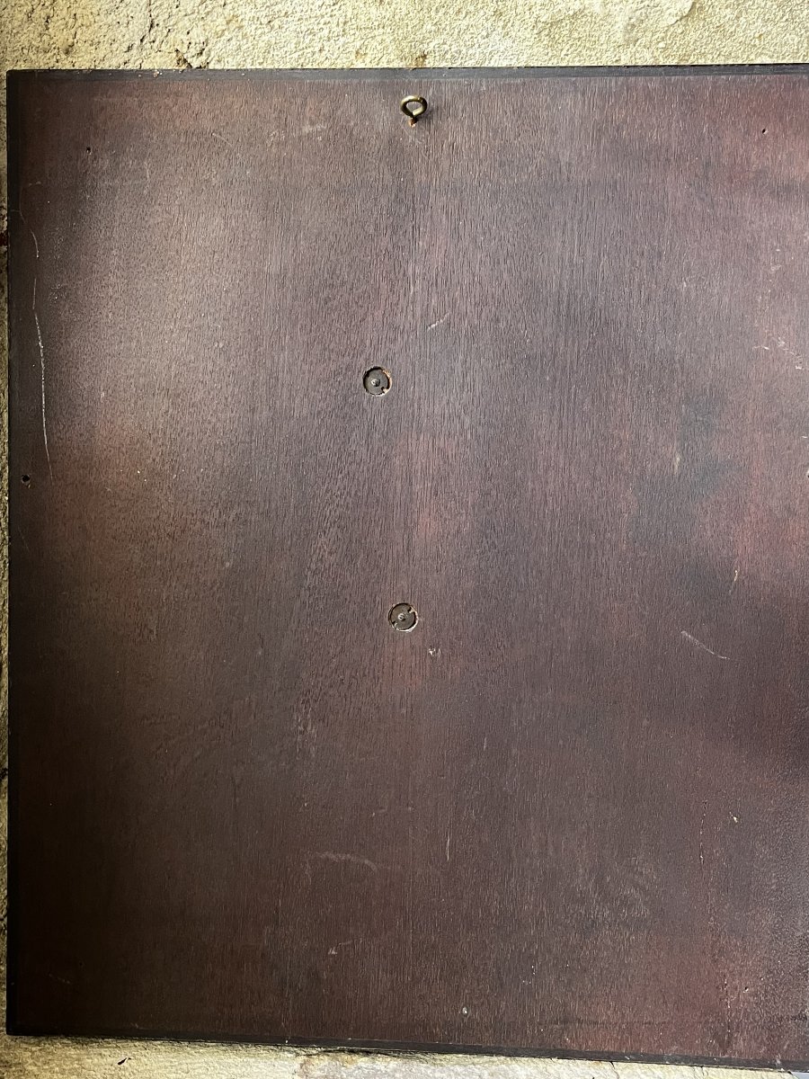 Bas-relief Signed C De Franoz: Napoleon I, Gilt Bronze On Solid Mahogany, Late 19th Century.-photo-2