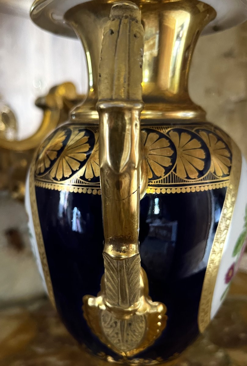 Vase en porcelaine de Paris, début 19ème siècle-photo-3