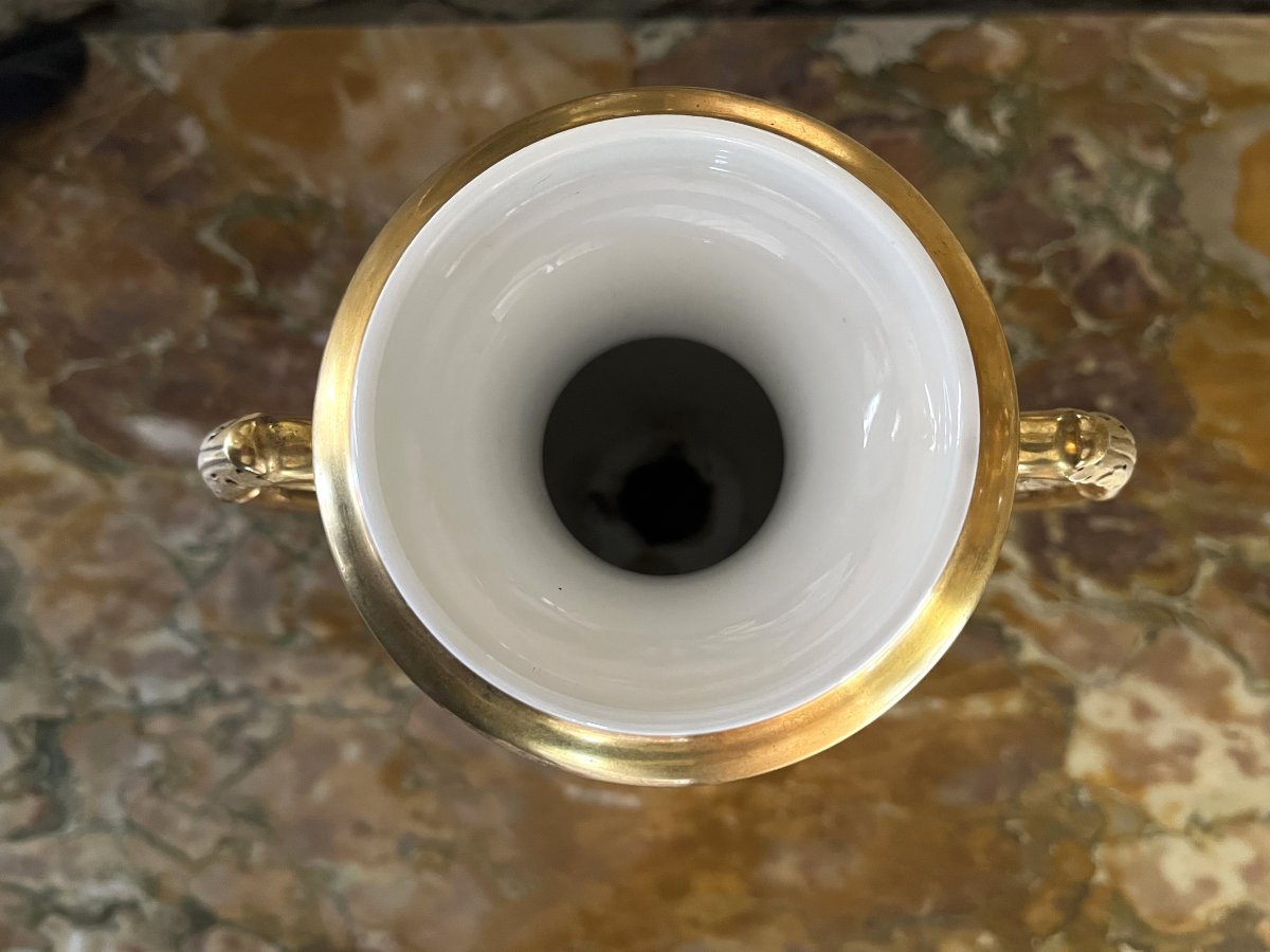 Vase en porcelaine de Paris, début 19ème siècle-photo-2