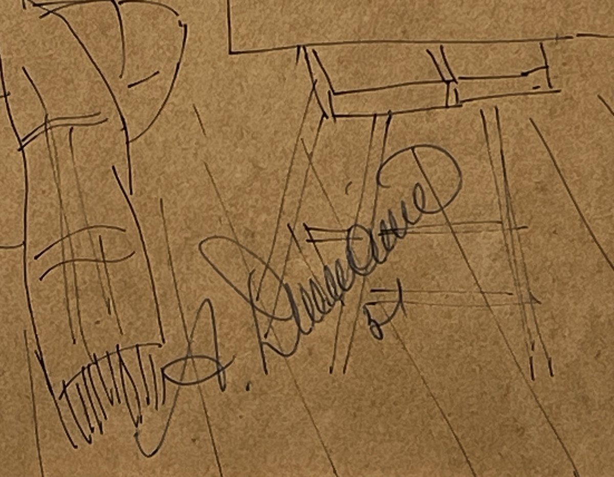 "the Painters", Drawing, Circa 1950-photo-2