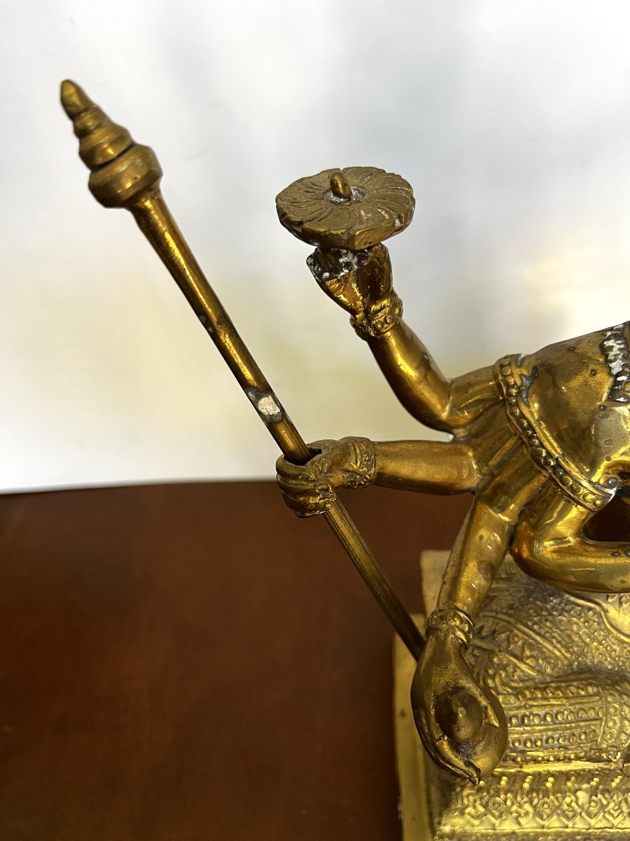 Statuette de Brahma, bronze, Thaïlande-photo-2