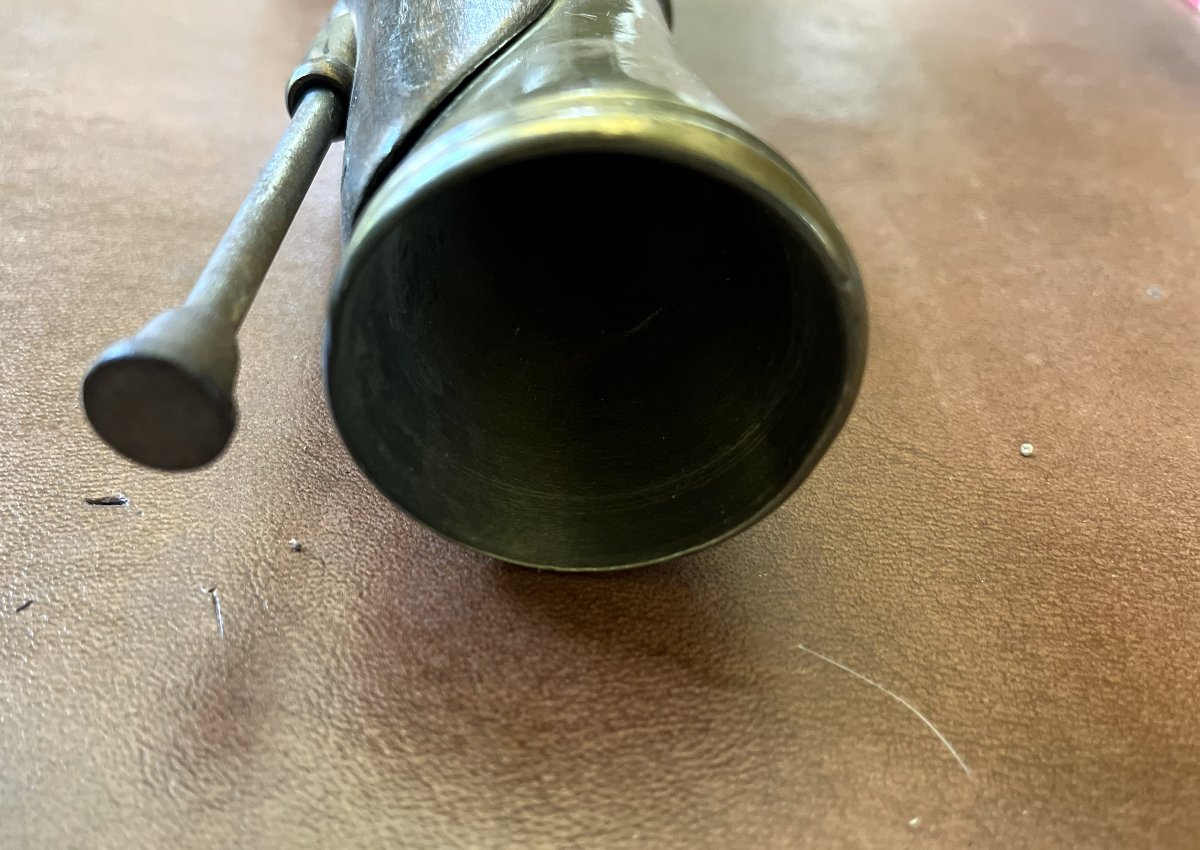 Pistolet tromblon à silex, XVIIIème siècle-photo-3