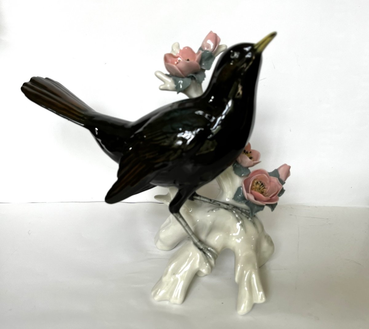 Saxony Porcelain Blackbird-photo-2