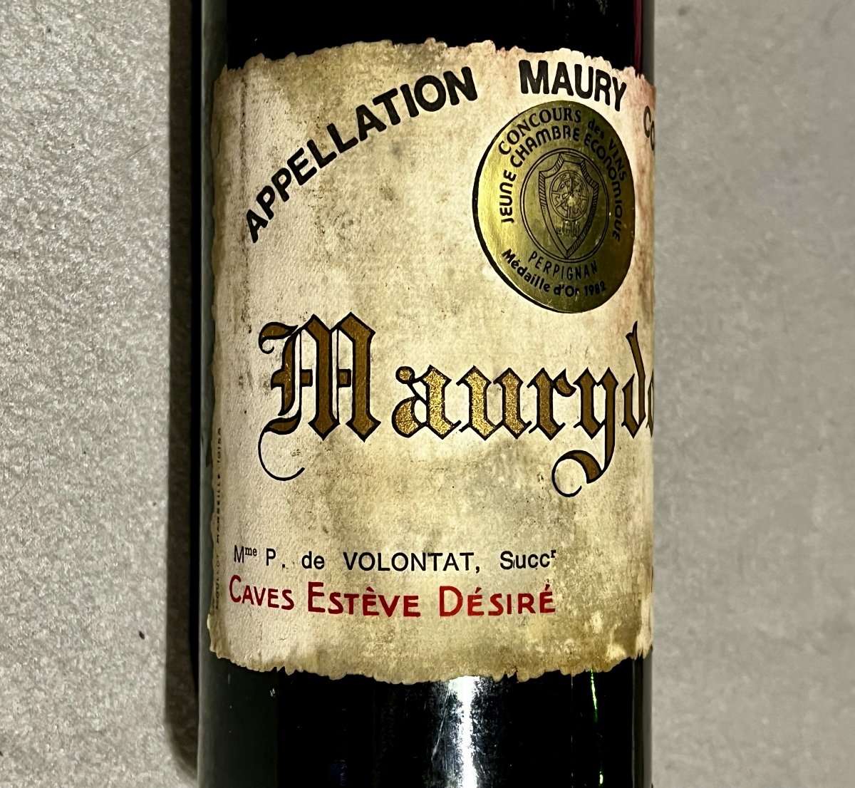 Maury 1932, Aperitif Wine, Aged Grenache, In Excellent Condition-photo-4
