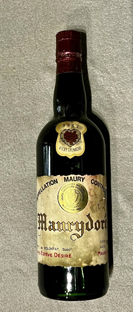 Maury 1932, Aperitif Wine, Aged Grenache, In Excellent Condition