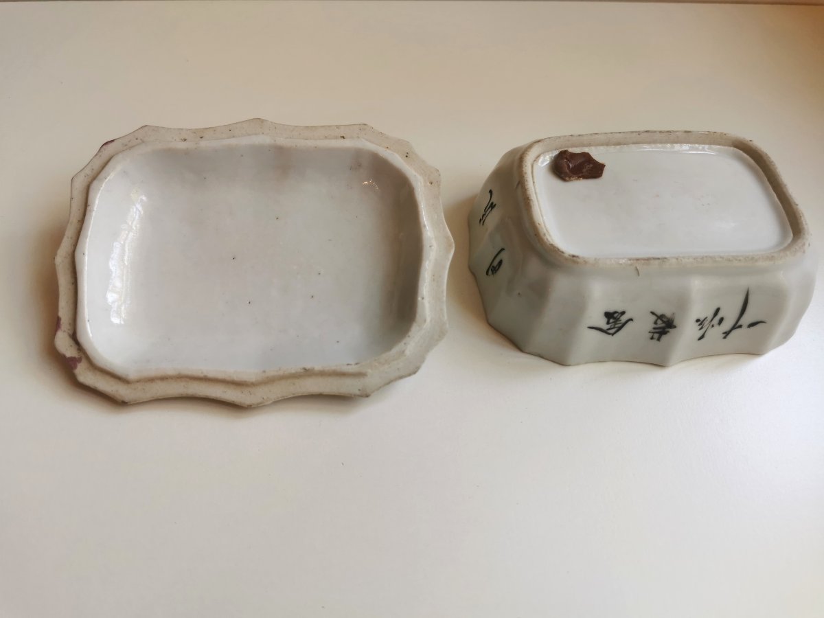 Soap Box, 19th-century Chinese Porcelain.-photo-4