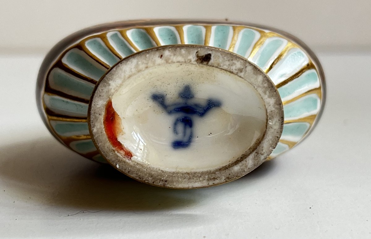 Perfume Bottle, Saxon Porcelain, 19th Century.-photo-2