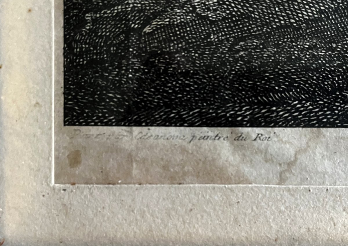 Ensemble Huile sur toile par suiveur de Francesco CASANOVA, et sa gravure par Le Vasseur,-photo-5