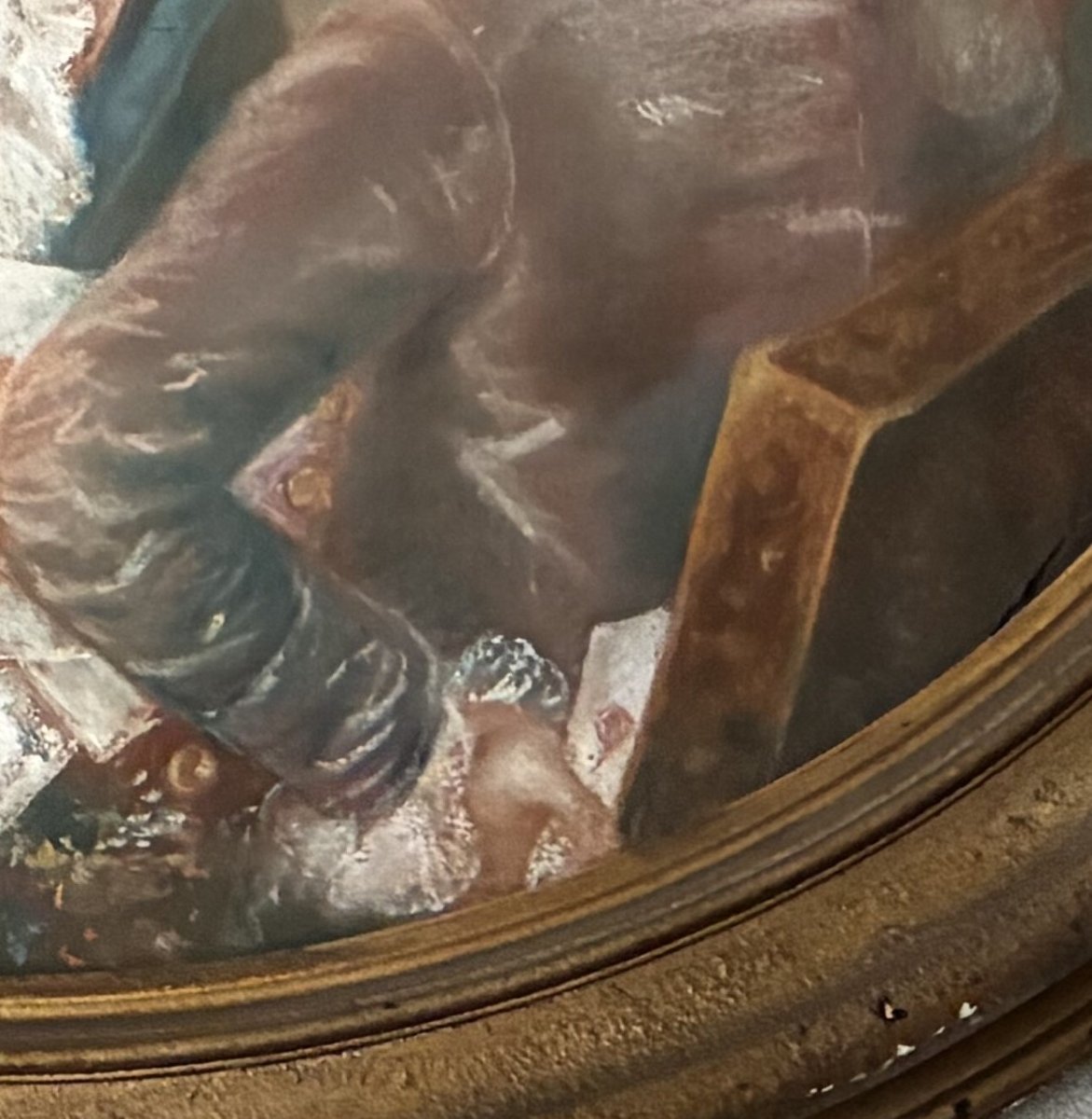 "Les Tricheurs", pastel fin XVIIIème siècle-photo-4