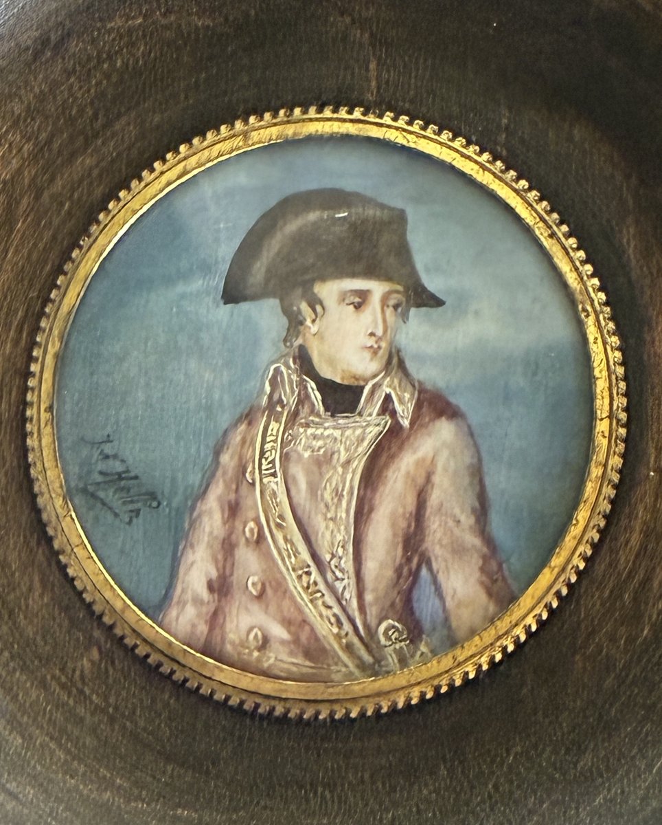 Napoléon Bonaparte jeune, miniature sur ivoire XIXème siècle.