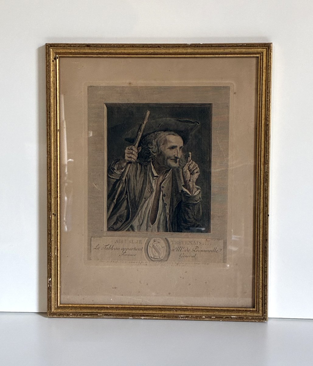 18th-century Engraving, "ah! If Only I Could Get My Hands On You...."-photo-2