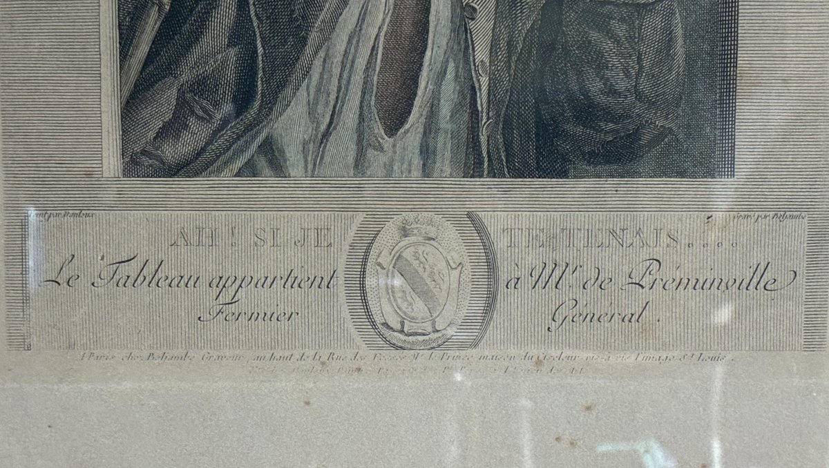 18th-century Engraving, "ah! If Only I Could Get My Hands On You...."-photo-3