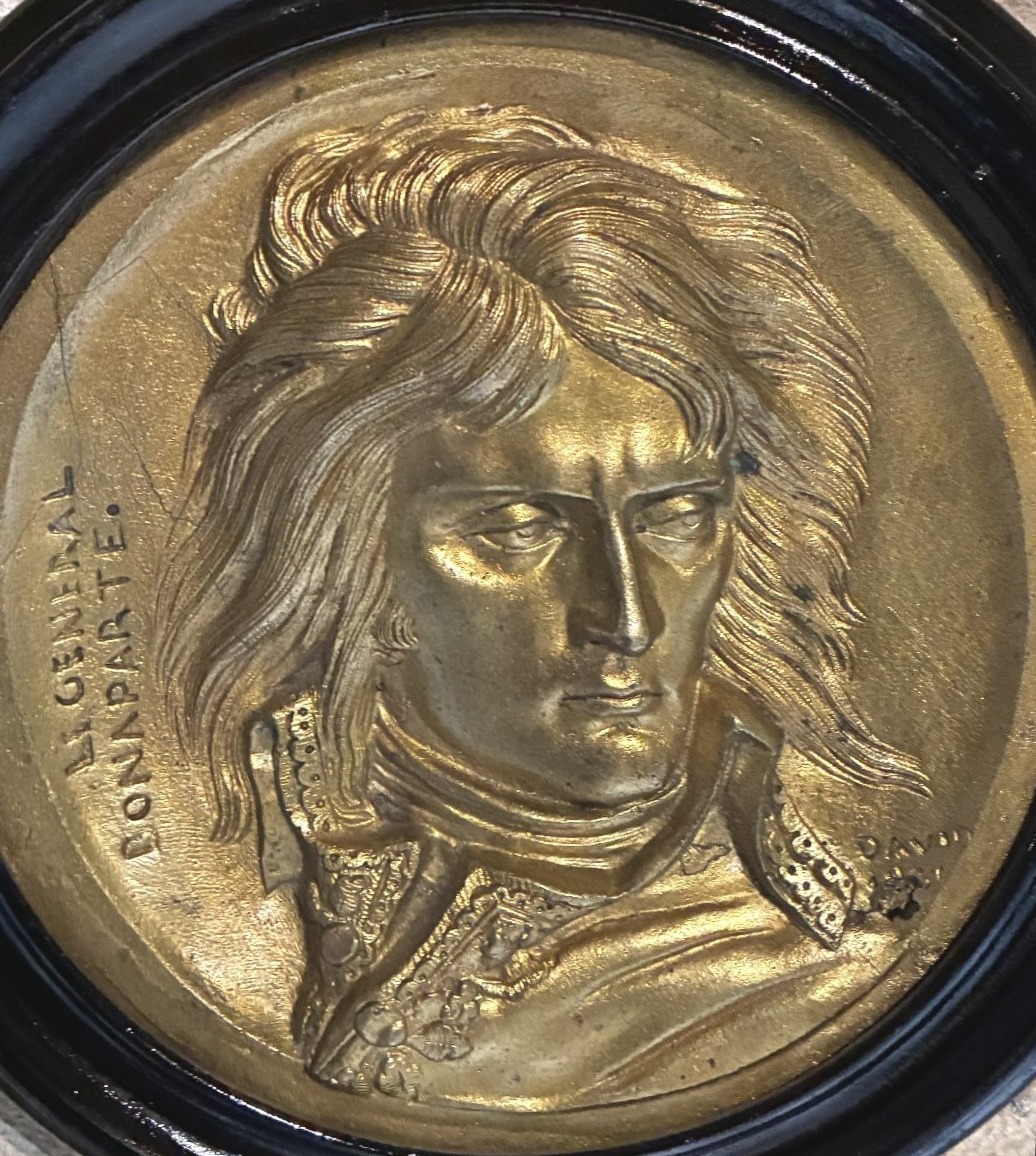 Bronze Medallion Of "napoleon Bonaparte" By David d'Angers, 1831-photo-2