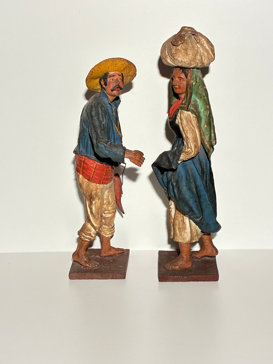 Papier-mâché Figurines, Italy, 19th Century-photo-2