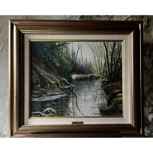"Silence", huile sur toile de Ramon Surroca Costa