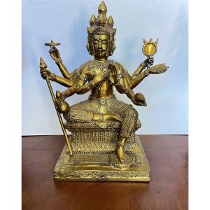 Statuette de Brahma, bronze, Thaïlande