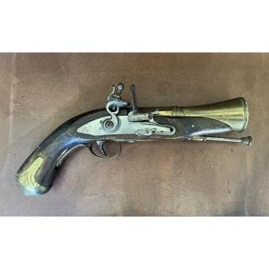 Pistolet tromblon à silex, XVIIIème siècle