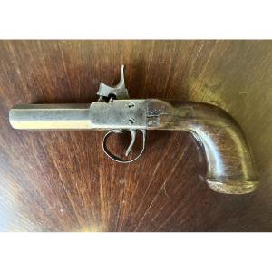 Pistolet de poche à percussion, milieu du XIXème siècle