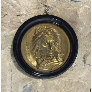 Bronze Medallion Of "napoleon Bonaparte" By David d'Angers, 1831