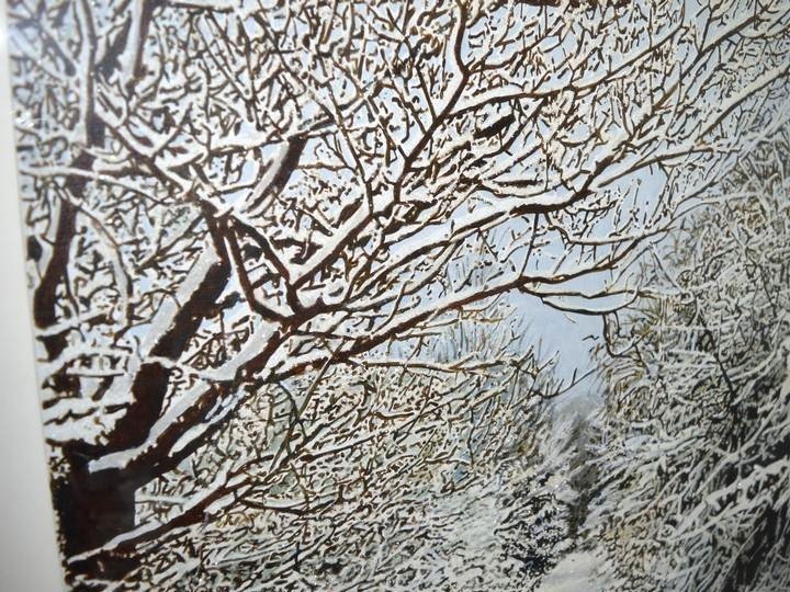 Painting - Kate Bright - "snowy Landscape" - Oil On Canvas - 2002-photo-2