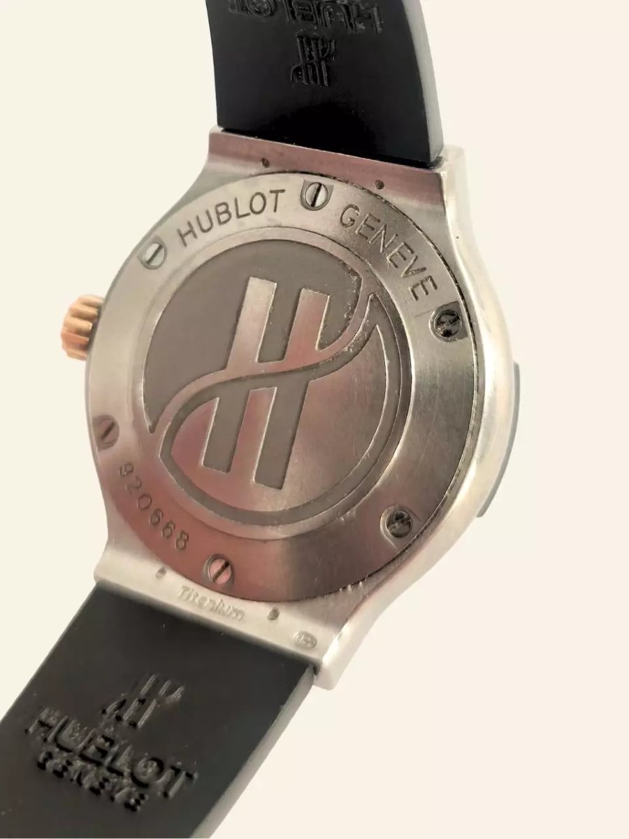 Montre Hublot Genève Lady en acier, or 18 carats et titane, vers 2005-photo-4