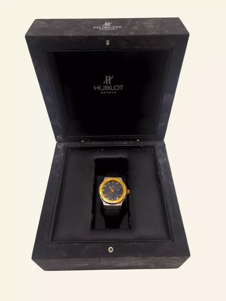 Montre Hublot Genève Lady en acier, or 18 carats et titane, vers 2005-photo-1