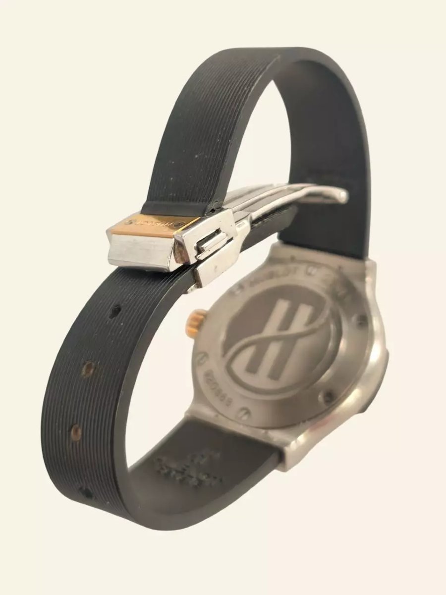 Montre Hublot Genève Lady en acier, or 18 carats et titane, vers 2005-photo-3