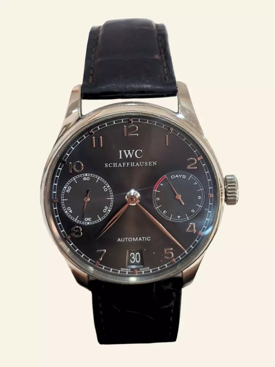 Montre IWC Portugieser Automatic 7 Days IW5001 en or blanc 18 ct-photo-3
