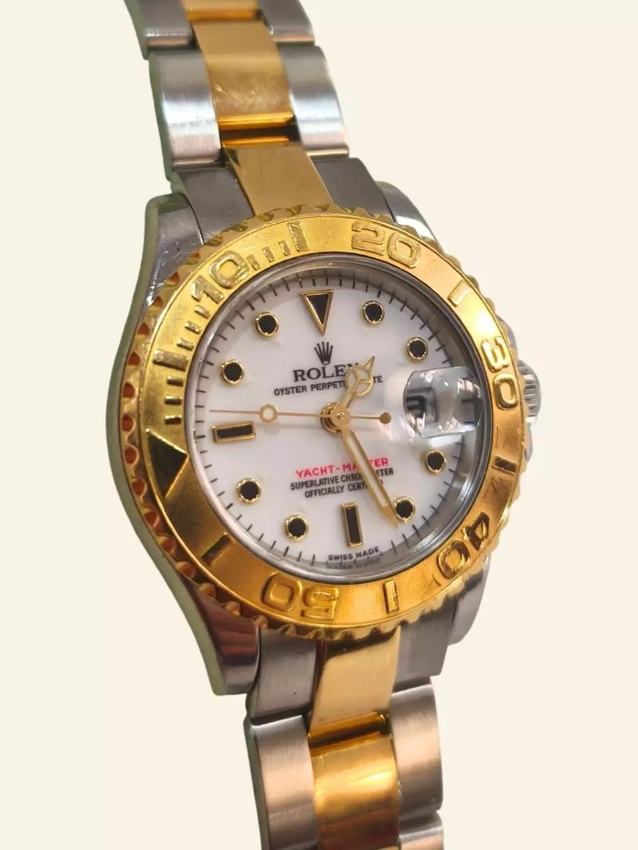 Rolex Yacht-master 169623 In Steel And 18k Gold, White Dial-photo-2