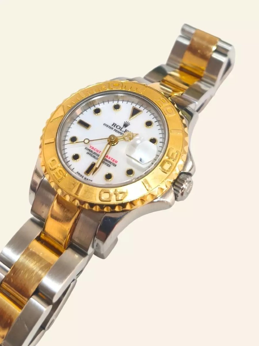 Rolex Yacht-master 169623 In Steel And 18k Gold, White Dial-photo-3