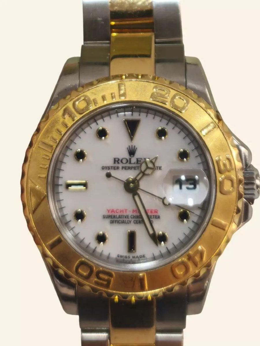 Rolex Yacht-master 169623 In Steel And 18k Gold, White Dial-photo-1