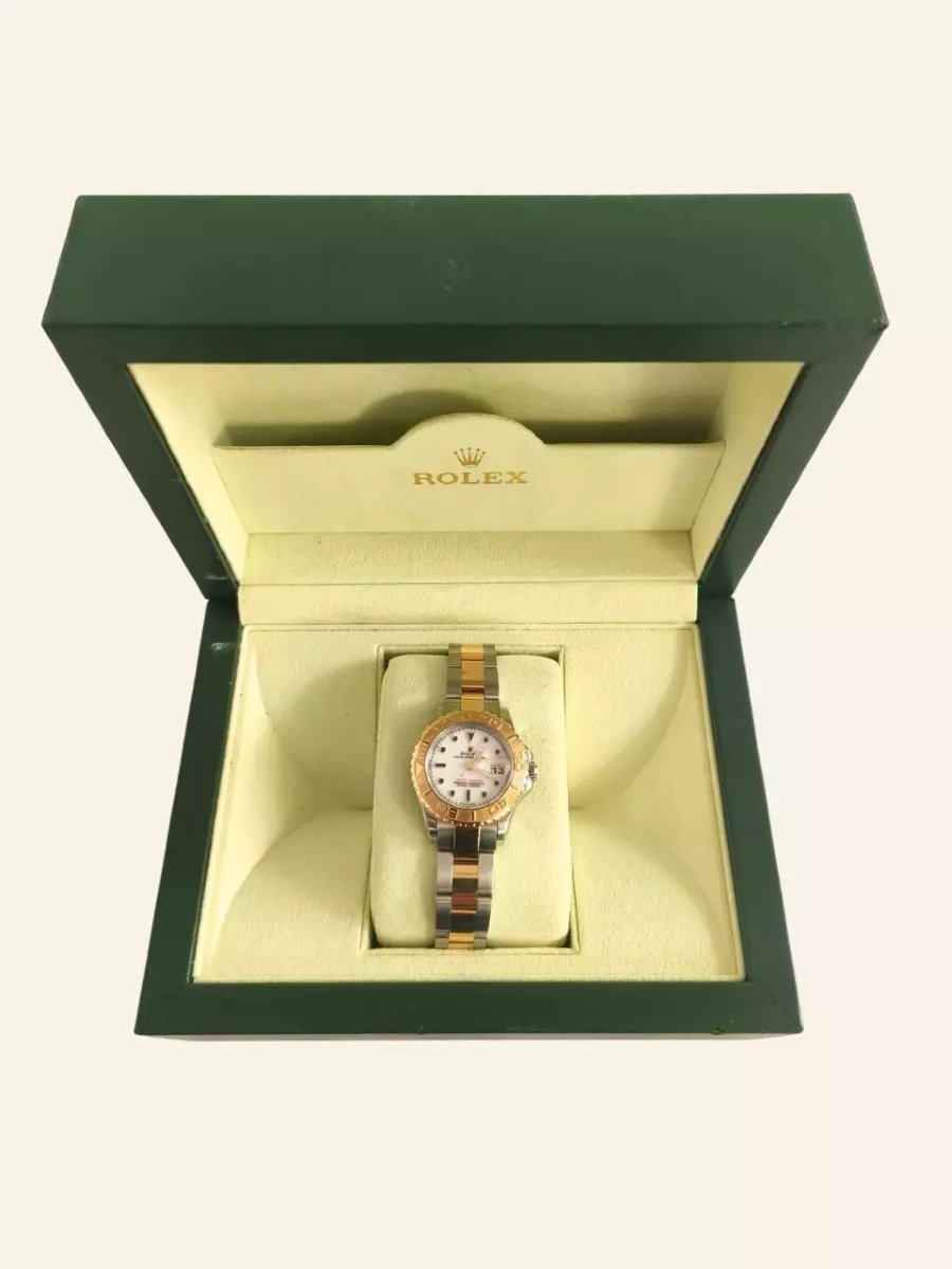 Rolex Yacht-master 169623 In Steel And 18k Gold, White Dial-photo-5