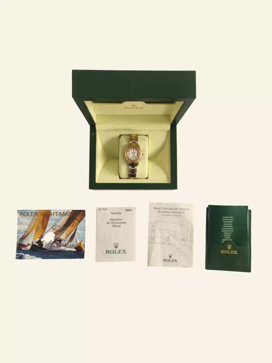 Rolex Yacht-master 169623 In Steel And 18k Gold, White Dial-photo-7