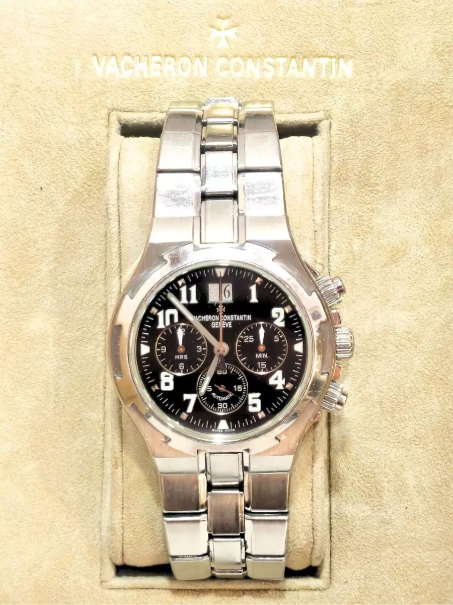 Vacheron Constantin Overseas Chronographe 49140/423A, acier, full set-photo-4