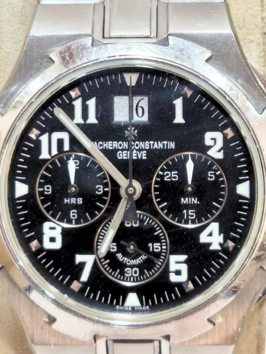 Vacheron Constantin Overseas Chronographe 49140/423A, acier, full set-photo-1