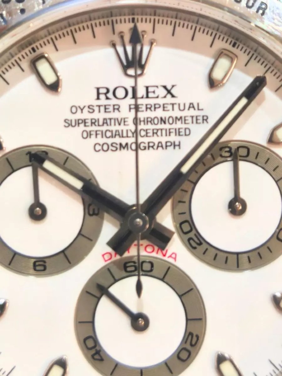Rolex Cosmograph Daytona 116520 en acier, cadran blanc, boîte et papiers-photo-2