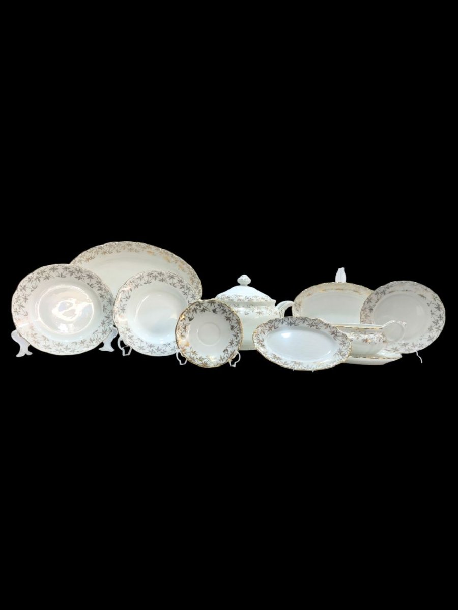 Royal China Vigo Porcelain Dinner Service, 45 Pieces, 1960s-photo-2