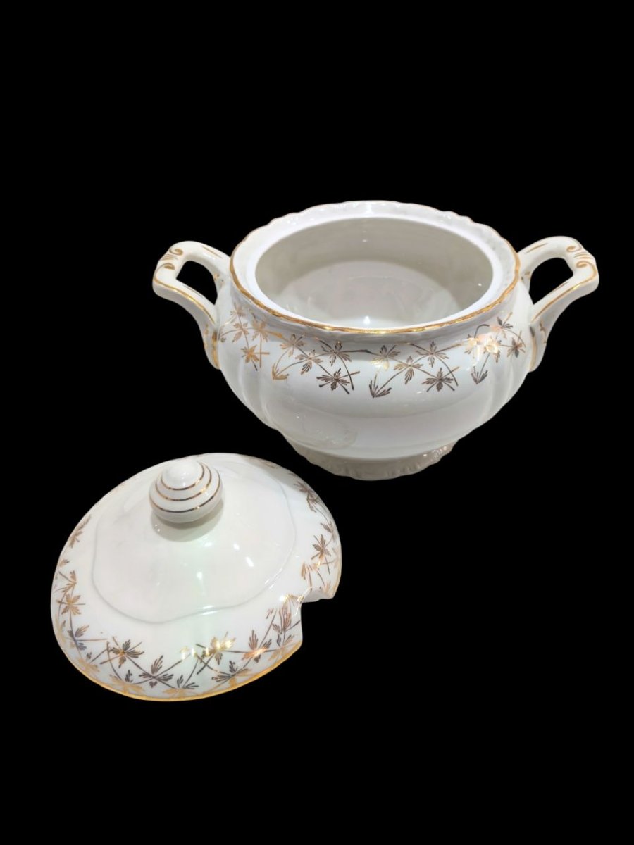 Royal China Vigo Porcelain Dinner Service, 45 Pieces, 1960s-photo-8