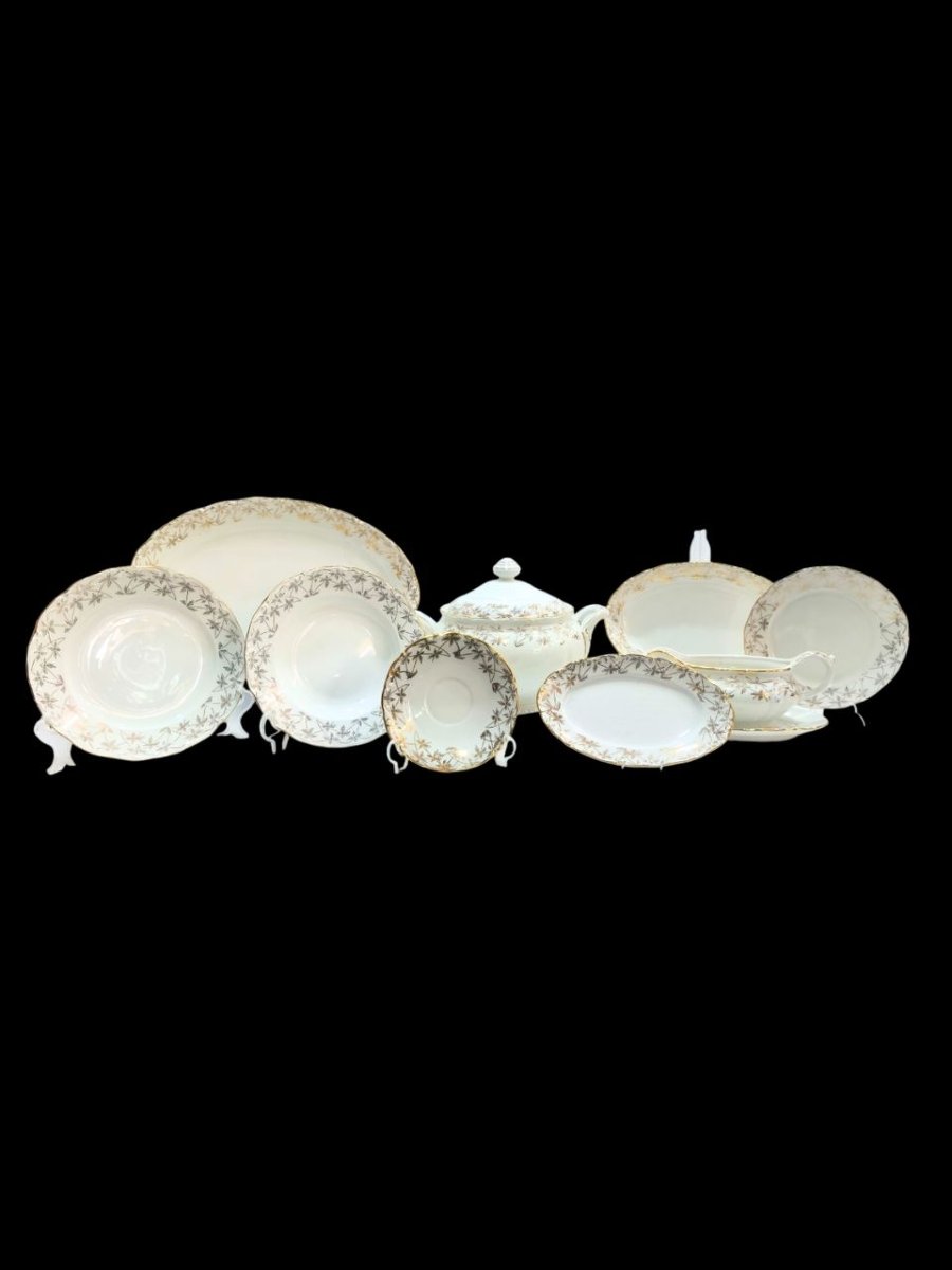 Royal China Vigo Porcelain Dinner Service, 45 Pieces, 1960s